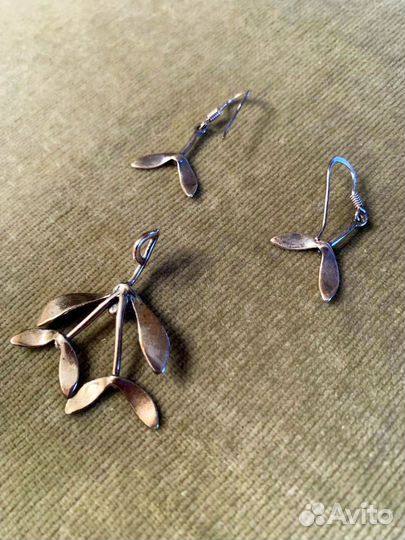 Комплект украшений из серебра