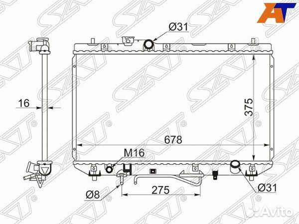 Радиатор toyota camry/vista 3S/4S 94-98