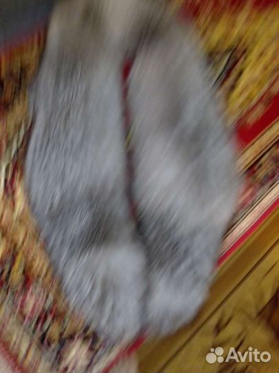 Меховой воротник чернобурки новый