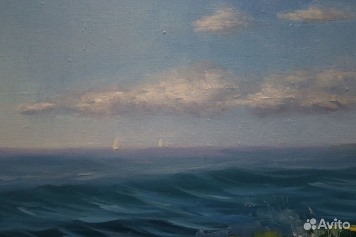 Картина маслом Морская волна