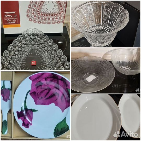 Посуда (салатники,тортница, блюдо)
