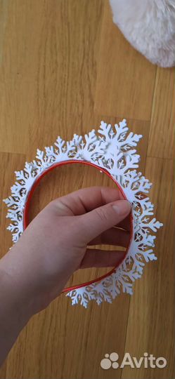 Ободок для волос Снежинка