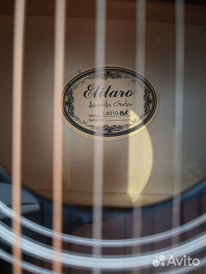 Elitaro E4010 BK акустическая гитара