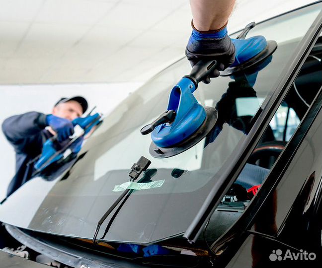 Авто стекло для Газ левый руль + установка