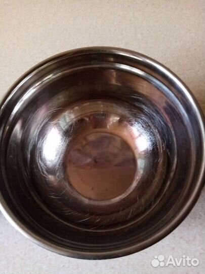 Миска металлическая и силиконовая
