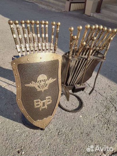 Подставка для шампуров щит вдв