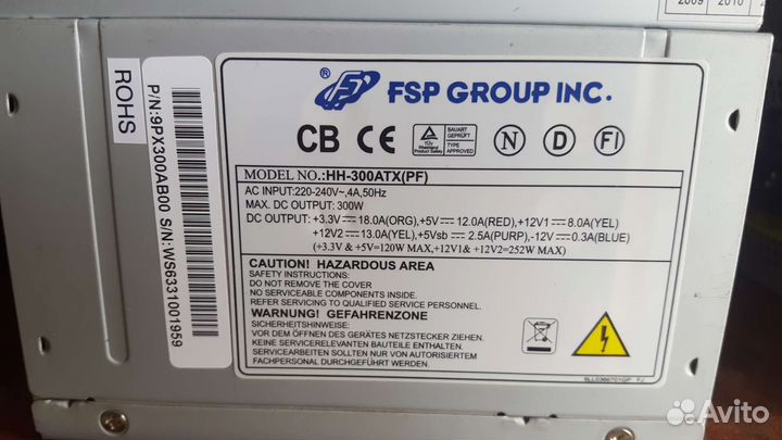 Блоки питания от 300 до 500 ватт FSP и др
