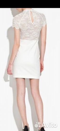 Белое платье-футляр от Zara в размере S