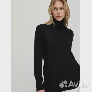 Свитер из шерсти и кашемира с высоким вырезом Mass