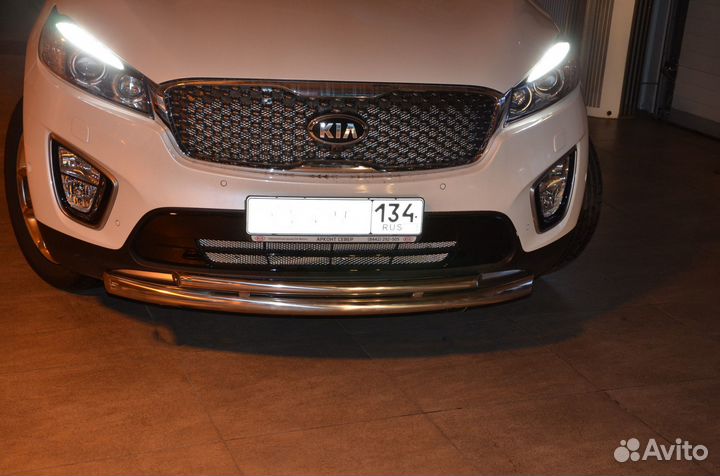 KIA Sorento Prime 2015 Защита переднего бампера