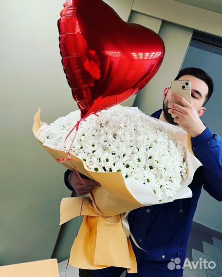 Цветы Букеты из кустовых хризантем 24/7