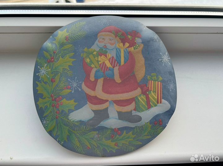 Тарелка для сервировки новогодняя 20 см