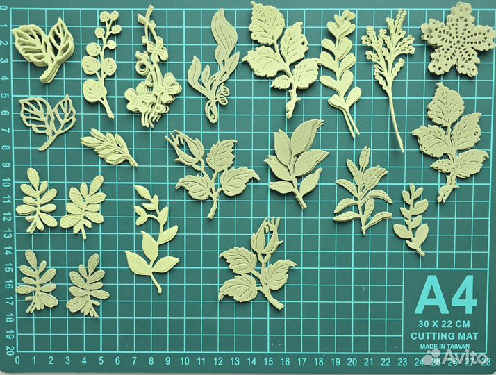 Вырубка для скрапбукинга листочки