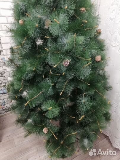Елка искусственная высота 240 см густая и пышная