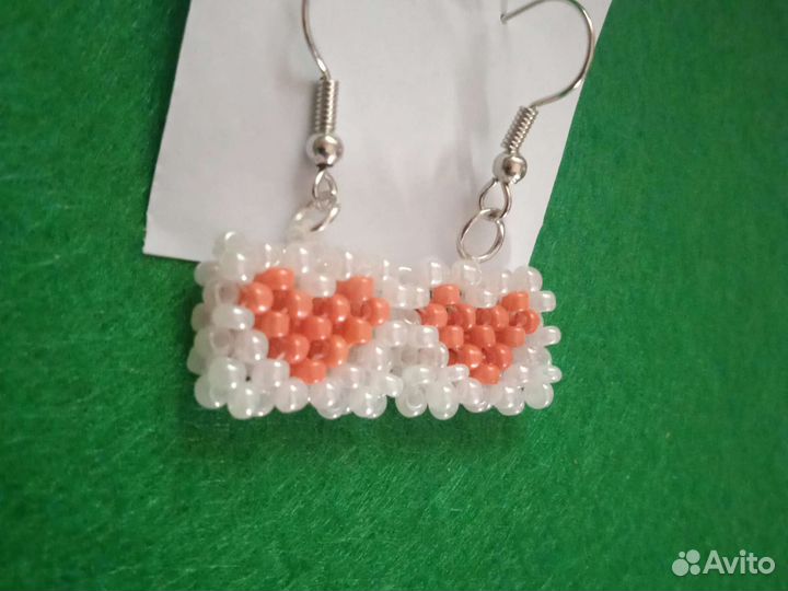 Серьги из бисера