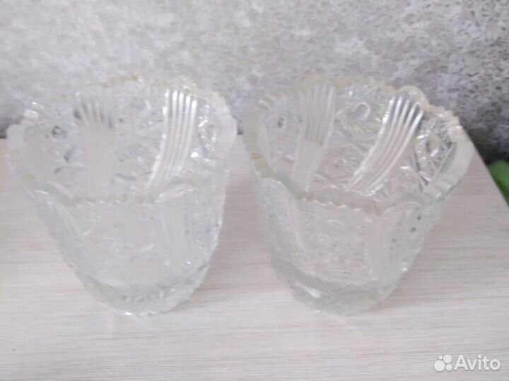 Хрустальная ваза, салатники,конфетницы