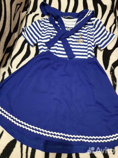 Костюм морячки для девочки 6-8 лет