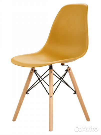Стул в стиле eames DSW, светло- коричневый, 1 шт
