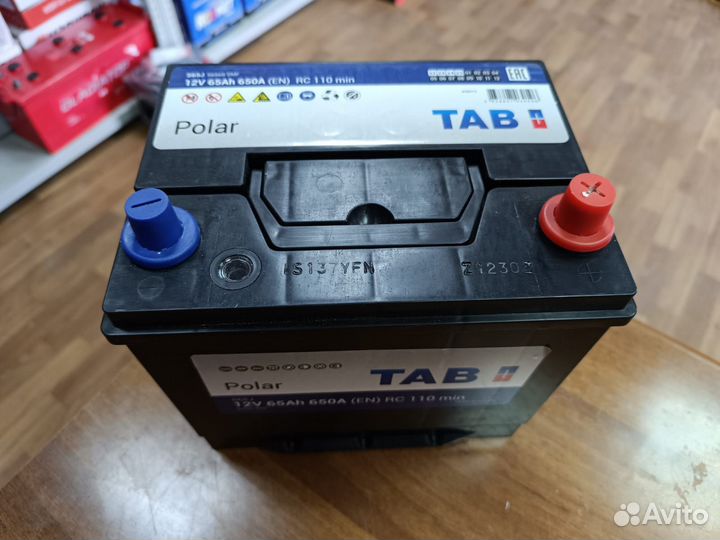Аккумулятор 65 Ач Tab на Hyundai Kia Toyota Mazda