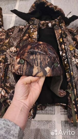 Зимний комплект, куртка, комбинезон, шапка