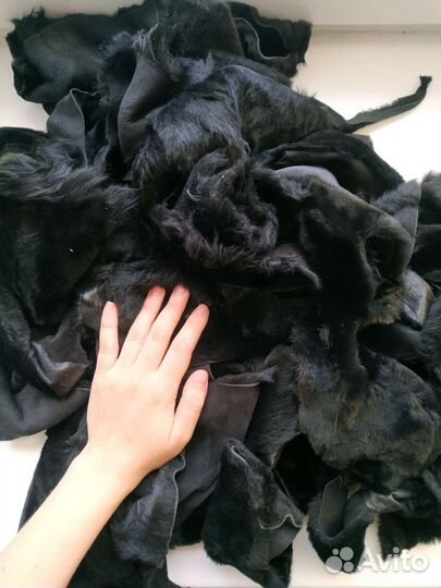 Пакет обрезков натурального меха для рукоделия