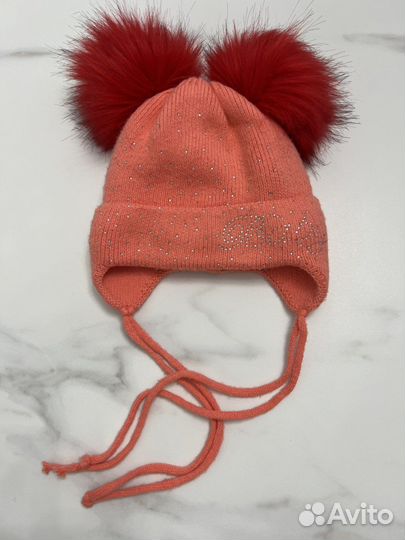 Комплект шапка и шарф 1-2 года