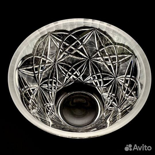 Хрустальная ваза, Дятьково, алмазная грань. СССР