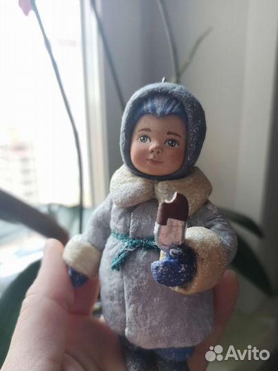 Ватные елочные игрушки