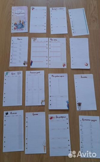 Ежедневник планер А6 и сменные блоки листы