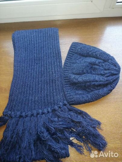 Шапка и шарф набор