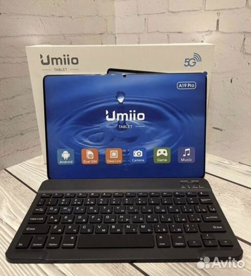 Планшет Umiio 6/128 Гб с клавиатурой, гарантией