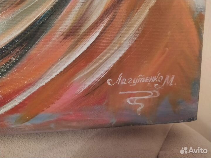 Картина маслом на холсте. Лошади