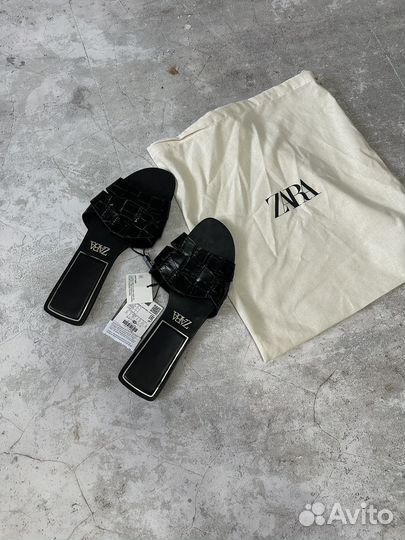 Кожаные сандалии Zara 2025 (39 размер )