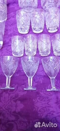 Стопки бокалы хрустальные СССР