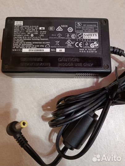 Адаптер питания AC/DC Cisco eadp-18FB B 48v 0.38A