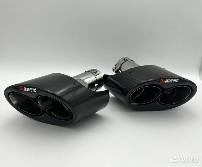 Насадки глушителя Audi RS Akrapoviс (пара)