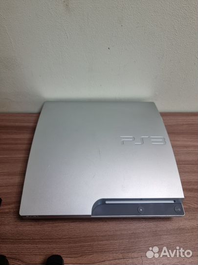 Sony PS3 Slim 250gb+500gb+3диска+2 геймпада