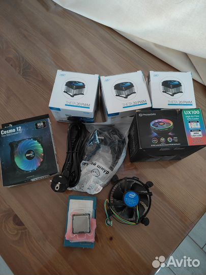 Core i5, кулеры новые, кабель питания