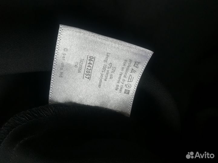 Новый шелковый топ per una бархат бордовый 48, L