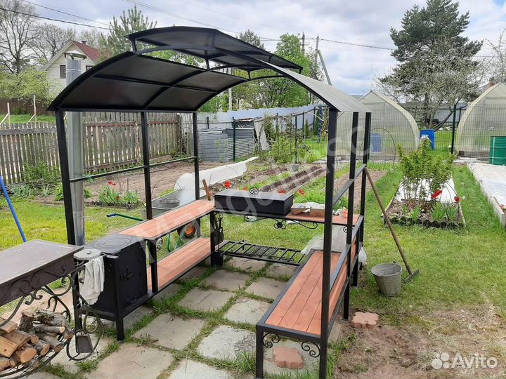 Мангал в стиле лофт