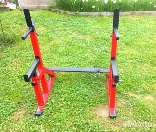 Стойка для жима штанги регулируемая + подстраховка