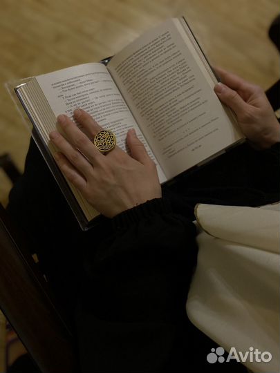 Кольцо из меди с напылением золота 21к