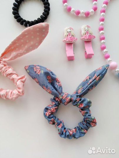 Бусы браслет заколки и резинки для девочки