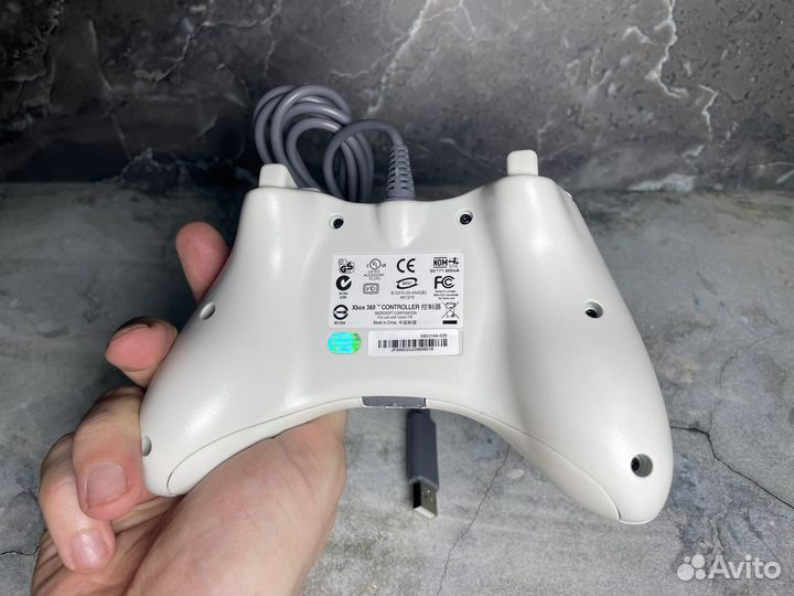 Геймпад джойстик для пк и 360 xbox белый