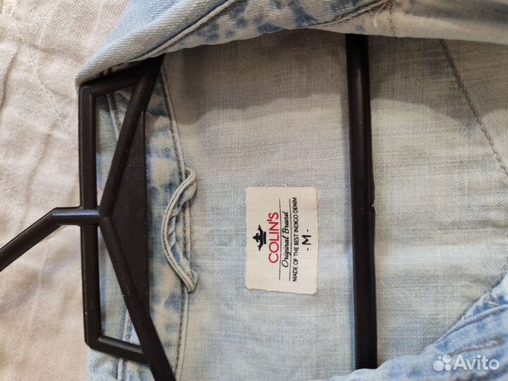 Джинсовая рубашка colins