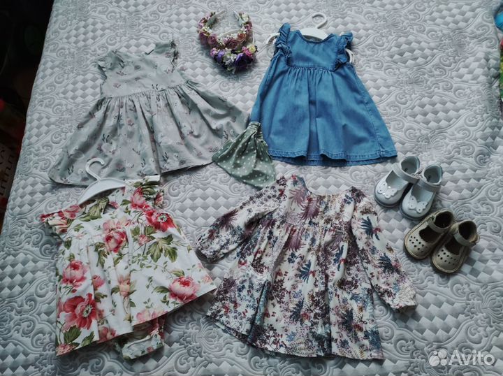 Летнее платье zara,размер 86