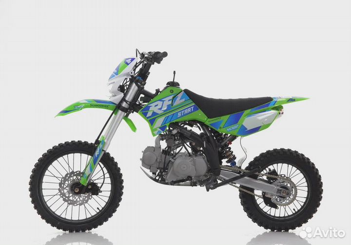 Питбайк Apollo Start 125LE 17/14 зеленый под заказ