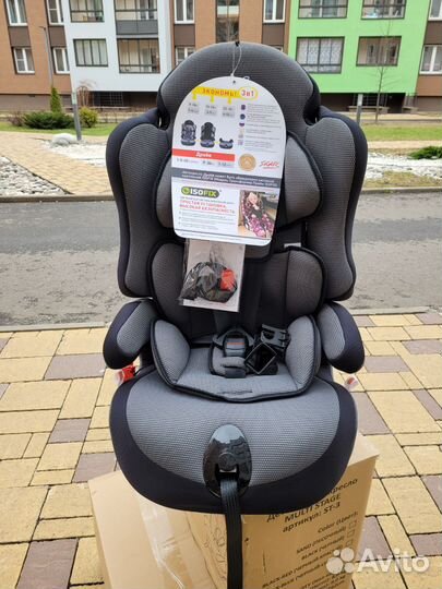 Новое автокресло 2в1 Isofix 9-36 кг