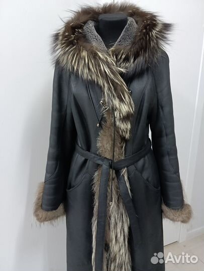 Дубленка натуральная женская 48 50