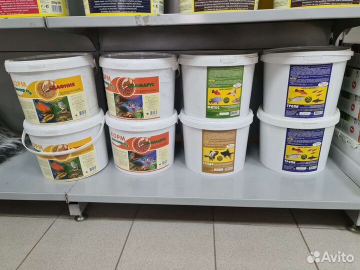 Фильтр, компрессор, корм для рыб, заморозка разная